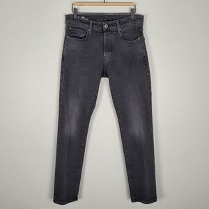 G-Star Raw 3301 Size 32 Straight Tapered Jeans Stretch Black